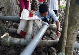 Cơ sở sản xuất phế liệu xả chất thải trực tiếp ra môi trường ở Đồng Tháp