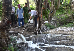 Phát hiện doanh nghiệp xả thải trực tiếp ra môi trường tại Cần Thơ