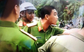 Bị kích động, thiếu tá công an thách thức dân 'chọn thời gian địa điểm'