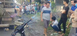 Bé gái bị xe bồn lấn làn cán chết thương tâm ở Bình Dương