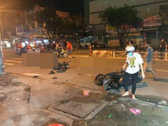 Tai nạn khi đi 'bão' mừng chiến thắng, nhiều người thương vong ở TP.HCM