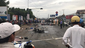 Container đâm hơn 20 người thương vong ở Long An: Tài xế đi tân gia, nghi uống rượu bia trước khi gây tai nạn