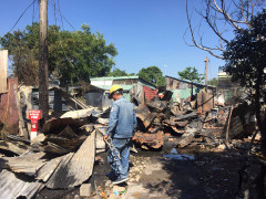 Cháy lớn thiêu rụi 7 nhà trọ, 1 nhà dân ở TP.HCM