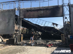 Hỏa hoạn thiêu rụi 10 ô tô trong gara, dân ôm đồ bỏ chạy ở TP.HCM