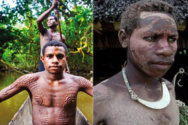 Tập tục kỳ dị của bộ tộc biến cơ thể thành... cá sấu