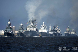 Những hình ảnh ấn tượng trong Ngày hải quân Nga