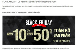 Black Friday 2017: Nhiều thương hiệu thời trang giảm giá sâu