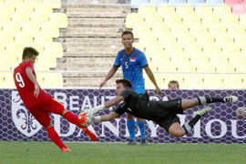 Chùm ảnh: U21 Việt Nam thắng kịch tính U21 Singpore