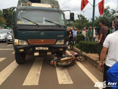 Xe tải phóng nhanh gây tai nạn liên hoàn, một phụ nữ bị cán nát chân