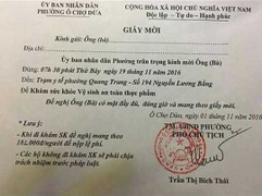 Dân bất ngờ khi nhận giấy mời bắt buộc đi khám sức khỏe từ UBND phường