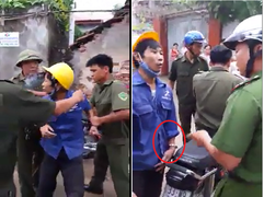 Thực hư clip công an xã dùng còng số 8 bắt giữ người trái phép ở Hà Nội