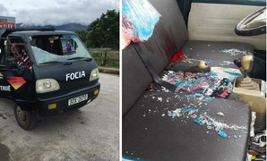 Nguyên nhân thanh niên hung hăng cầm gạch ném vỡ kính xe tải khiến 1 người thương nặng