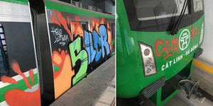 Tàu Cát Linh - Hà Đông bị vẽ bậy: Truy trách nhiệm Tổng thầu Trung Quốc