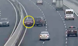 Phạt 7,5 triệu đồng nữ tài xế phóng xe ngược chiều trên cao tốc Hà Nội - Hải Phòng