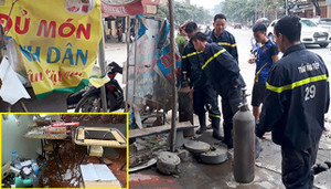 Nổ bình khí ở Yên Bái, 1 người bị thương