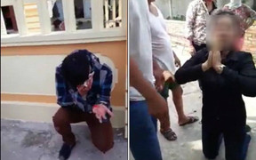 Nghi dùng thuốc mê cướp tài sản, đôi nam nữ bị người dân vây đánh