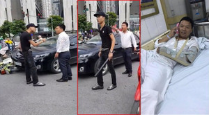 Vượt đèn đỏ va vào ô tô, nam thanh niên cầm điếu cày đánh tài xế: Xác định danh tính kẻ côn đồ