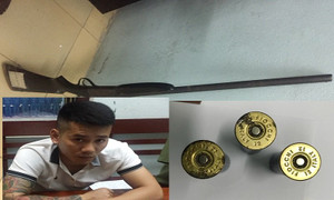 Mang súng đi giải quyết mâu thuẫn, nam thanh niên bị CSCĐ tóm gọn