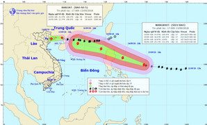 Bão số 5 suy yếu, siêu bão MANGKHUT sẽ ảnh hưởng trực tiếp đến Việt Nam