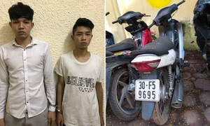 Nam thanh niên cướp xe máy grab, điện thoại trong đêm ở Hà Nội