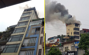 Cháy lớn ngôi nhà 9 tầng ở phố Hào Nam, Hà Nội: Chủ nhà đốt vàng mã rồi bỏ đi