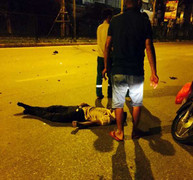 Chạy ngược chiều, xe hơi tông chết người giữa thủ đô