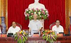 Tổng Bí thư lần đầu tham gia Đảng ủy Công an Trung ương