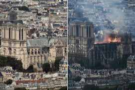 Ảnh: Mức độ tàn phá khủng khiếp của vụ hỏa hoạn tại Nhà thờ Đức Bà Paris