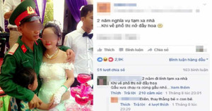 Sự thật bức ảnh chàng quân nhân ôm cô dâu khóc như mưa trong đám cưới