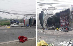 Đâm trực diện xe ngược chiều, tài xế thiệt mạng mắc kẹt trong cabin