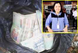 Nhặt được ba lô tiền 750 triệu đồng, nhân viên sân bay trả lại cho khách