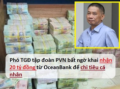 Xét xử đại án Oceanbank: Phó TGĐ tập đoàn PVN bất ngờ khai nhận 20 tỷ chi tiêu cá nhân