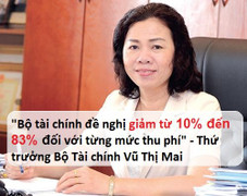 Bộ Tài chính đề xuất giảm phí: Cao nhất giảm đến 80%