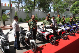 Đội Cảnh sát săn bắt cướp TP.HCM được trang bị Yamaha Exciter 150