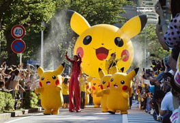 Lễ hội Pokemon độc đáo ở Nhật Bản, Pikachu tràn xuống đường
