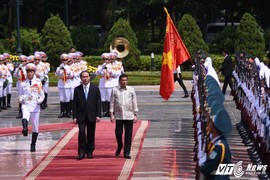 Ảnh: Lễ đón Tổng thống Philippines Rodrigo Duterte