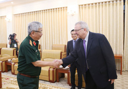 Thượng tướng Nguyễn Chí Vịnh tiếp Phó Chủ tịch cấp cao Hội đồng kinh doanh Mỹ - ASEAN