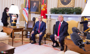 Ảnh: Thủ tướng Nguyễn Xuân Phúc gặp Tổng thống Donald Trump tại Nhà Trắng