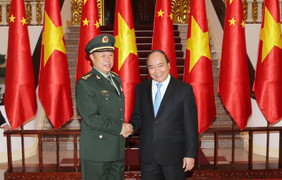Thủ tướng tiếp Phó Chủ tịch Quân ủy Trung ương Trung Quốc