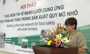 Đại sứ Bỉ phát biểu khai mạc hội thảo về an toàn thực phẩm