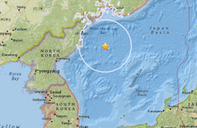 Trận động đất lớn bất thường làm rung chuyển ngoài khơi Triều Tiên