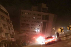 Động đất 6,4 độ richter rung chuyển miền Đông Đài Loan, hàng trăm người thương vong