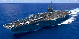 Đoàn công tác liên ngành Việt Nam thăm tàu sân bay Mỹ