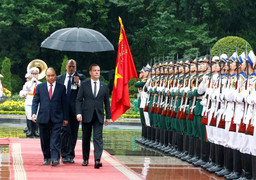 Hình ảnh: Lễ đón tiếp Thủ tướng Nga Dmitry Medvedev tại Hà Nội