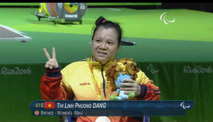 Đặng Thị Linh Phượng giành huy chương đồng Paralympics 2016