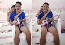 Thủy Tiên khoe ảnh nhí nhảnh bên Công Vinh