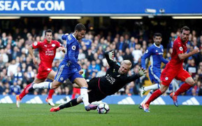 Hazard, Costa ghi bàn, Chelsea thắng trận hoàn hảo