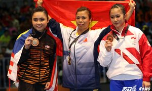 Nữ VĐV Wushu Việt Nam nghẹn ngào gửi HCV cho người cha đã khuất