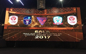 Trực tiếp Gala tổng kết các Giải BĐCN QG 2017 trên VTV6, VPF Media