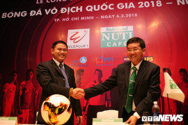 Sữa Nutifood trở thành nhà tài trợ chính cho V-League 2018